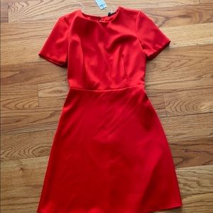 Red Knee-Length Dress